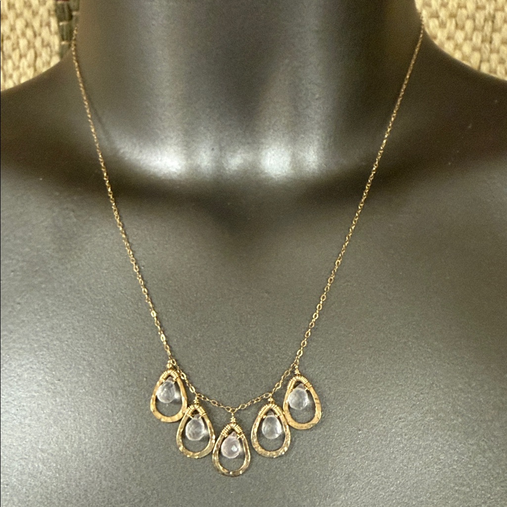 Dana Kellin Vineyard Roses Necklace. New With Tags.
